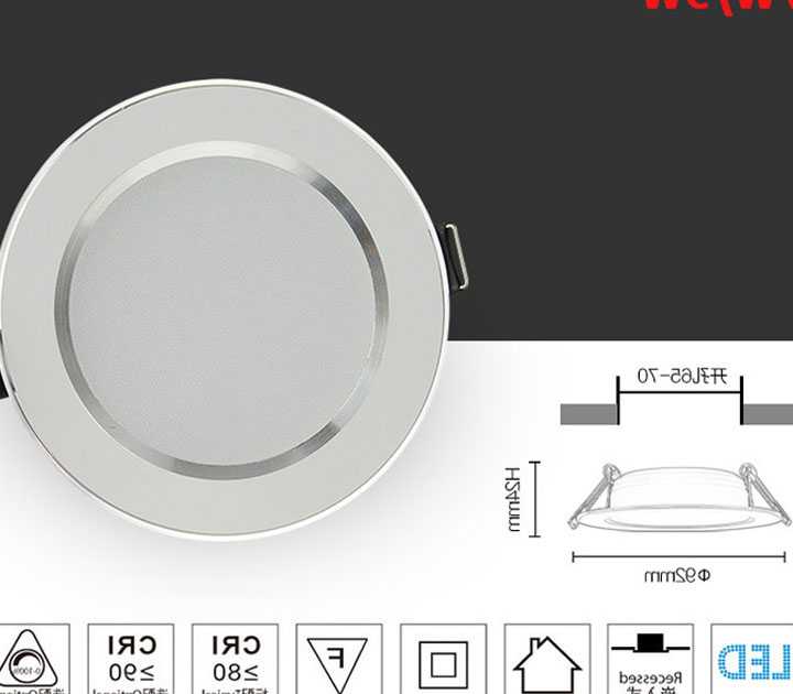 Tanio Ultra cienkie Downlight LED 7W-15W - okrągłe wpuszczane lamp… sklep