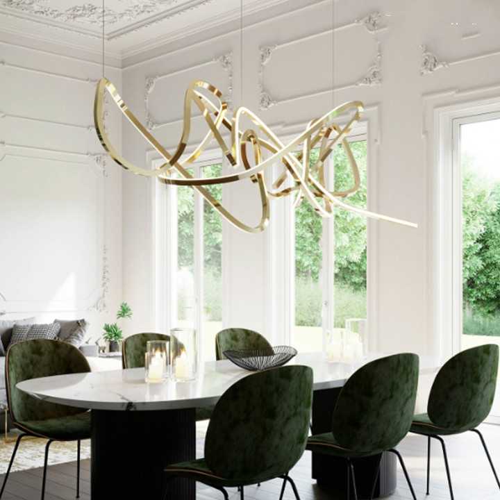 Tanio Żyrandol LED Zhongdao - minimalistyczny luksus w stylu postm… sklep