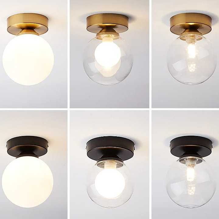 Tanio Lampa sufitowa Nordic z okrągłymi szklanymi kulkami - nowocz… sklep