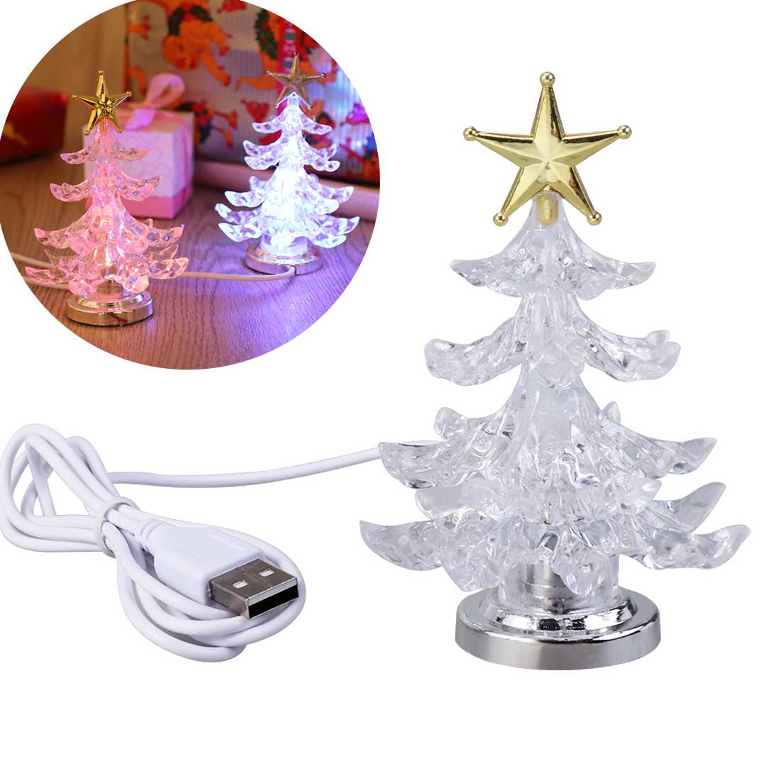 Tanio Świecące choinka bożonarodzeniowa LED Light lampka nocna USB… sklep