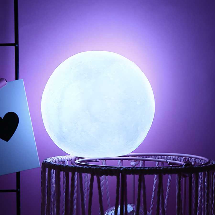 LED nocna lampka w kształcie księżyca miękkie silikonowe noc…