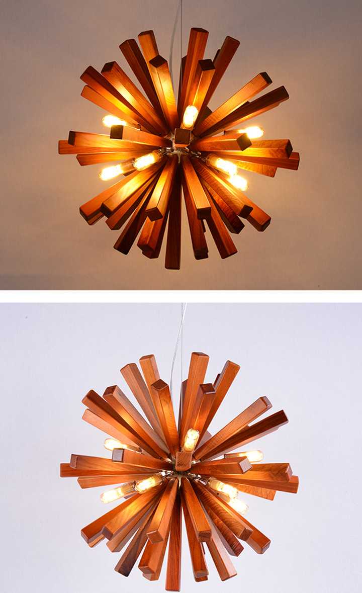 Opinie Nordic Dandelion drewniany naszyjnik światła sztuki kreatywn… sklep online