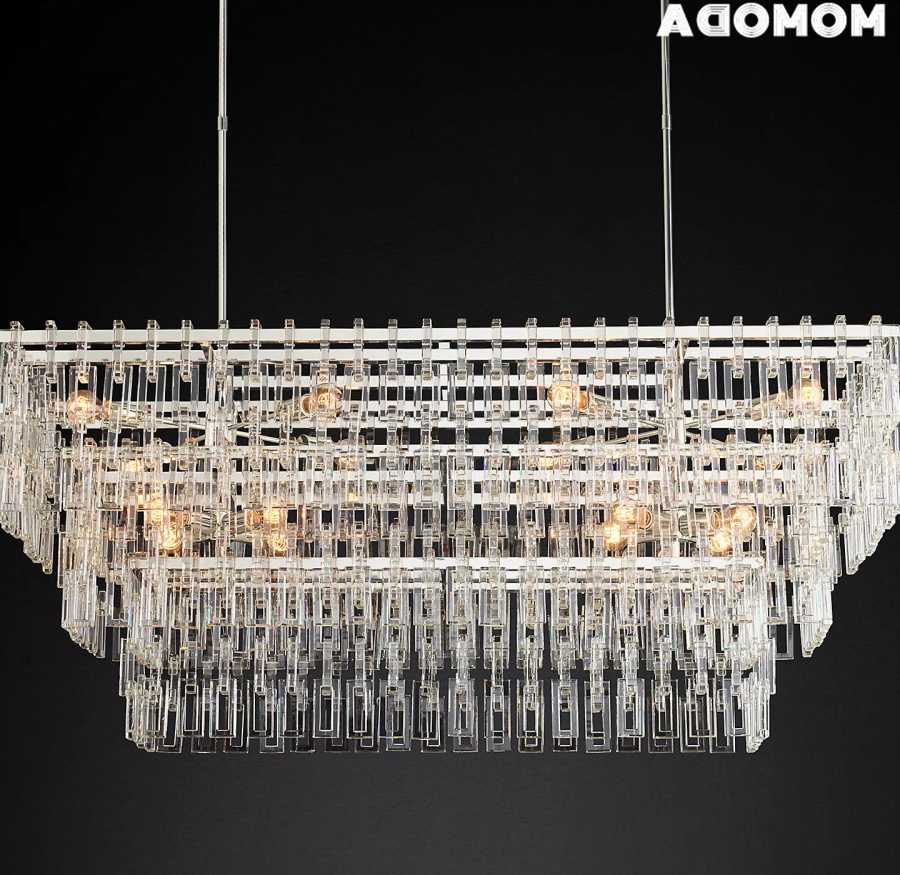 Opinie Marignan prostokątne żyrandole sufitowe LED nowoczesne Retro… sklep online