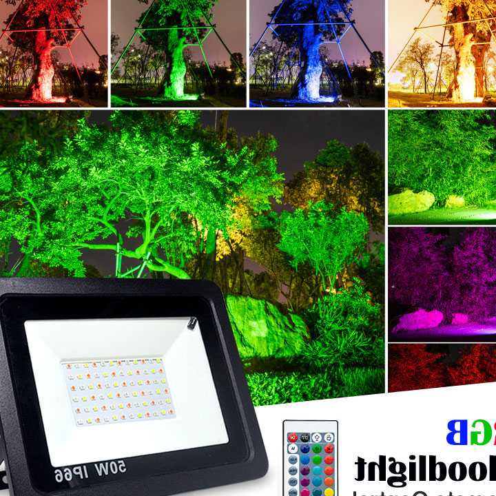 Tanio Naświetlacz LED RGB światła wodoodporny 100W 50W 220V 230V k…