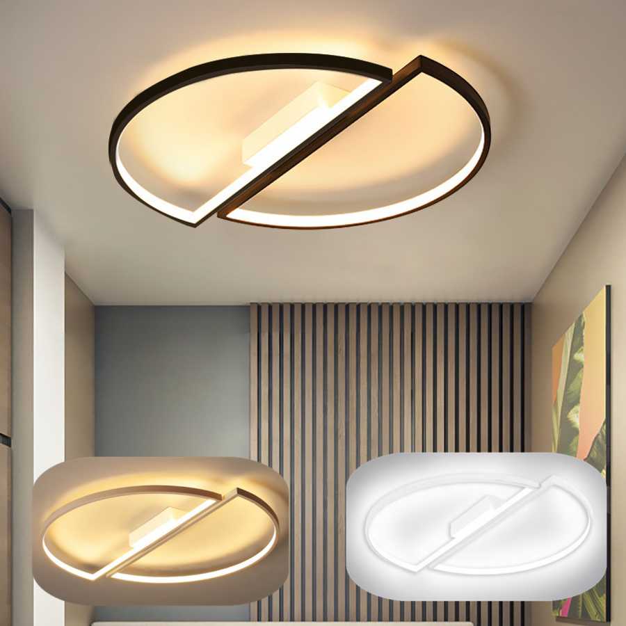 Tanie Nowoczesne oświetlenie sufitowe lampa panelowa LED półokrągł… sklep internetowy