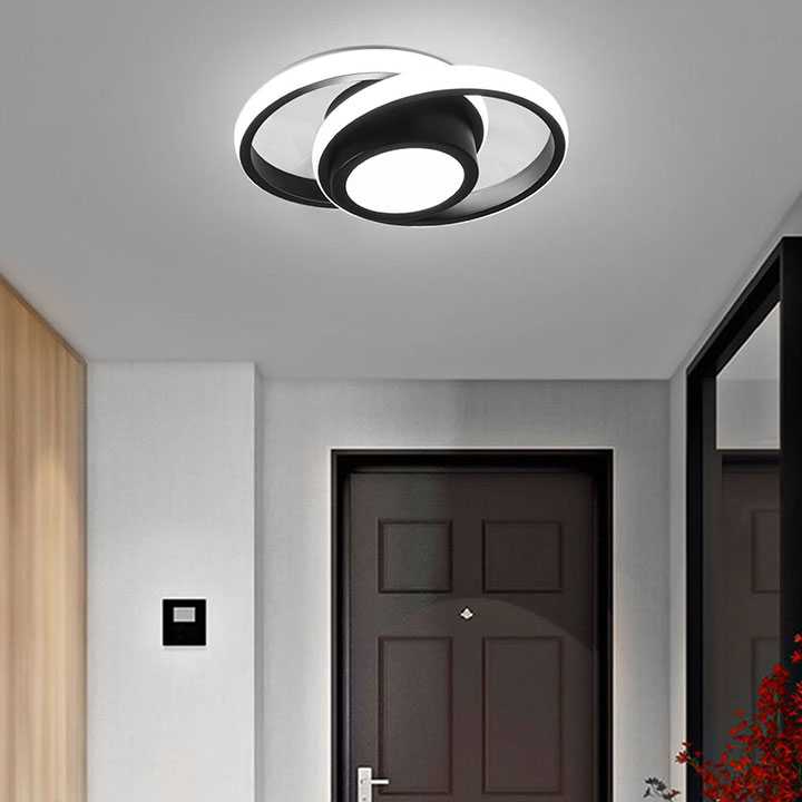 Tanio Lampa sufitowa LED czarno-biała do wnętrz - idealna do salon… sklep