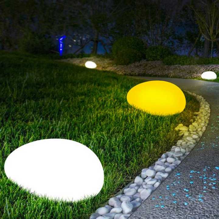 Tanio Oświetlenie ogrodowe LED Cobble - wodoodporne, ciepłe białe …