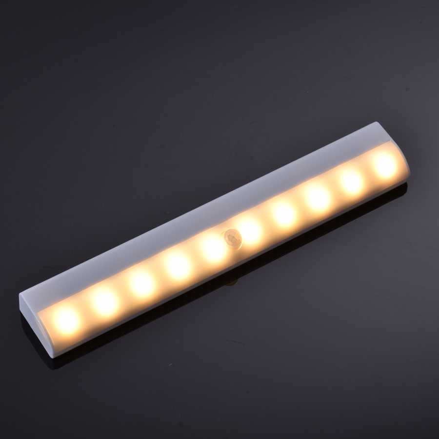 Tanio Motion Sensor lampka nocna Potable 10 LED oświetlenie do sza… sklep