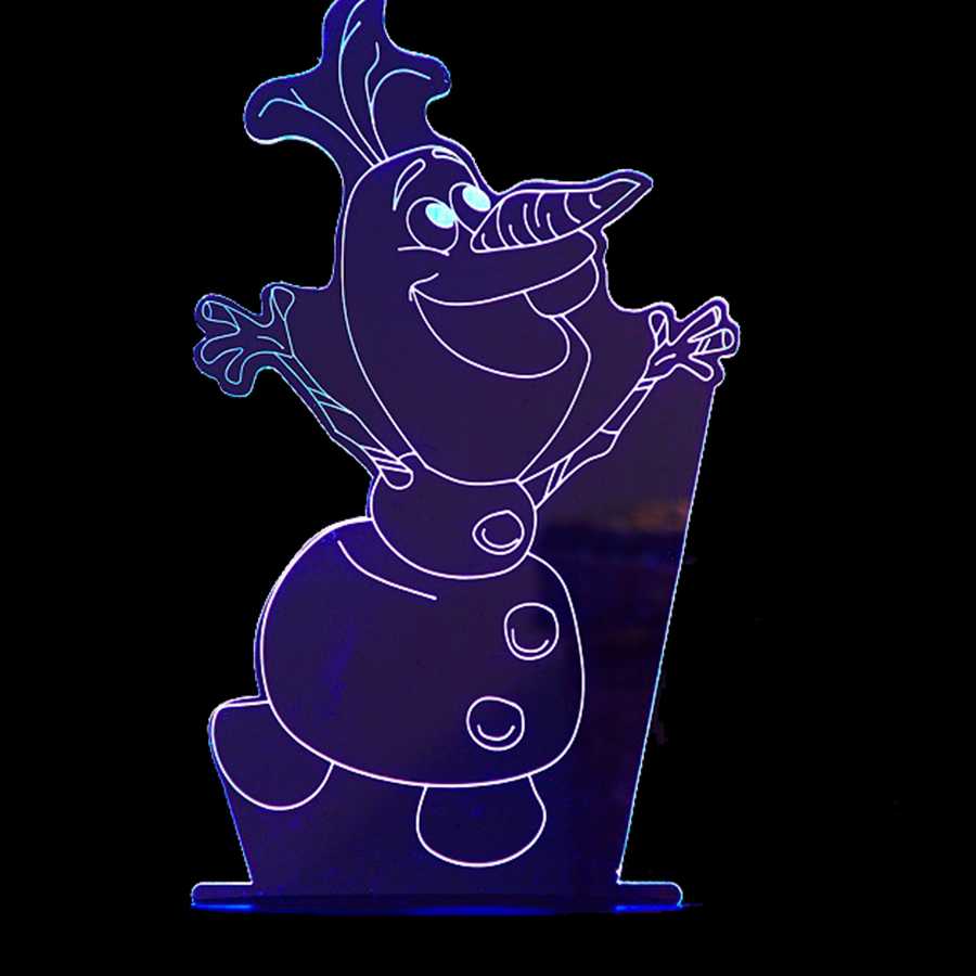 Tanie Disney Cartoon 3D lampka nocna mrożona księżniczka iluzorycz… sklep internetowy