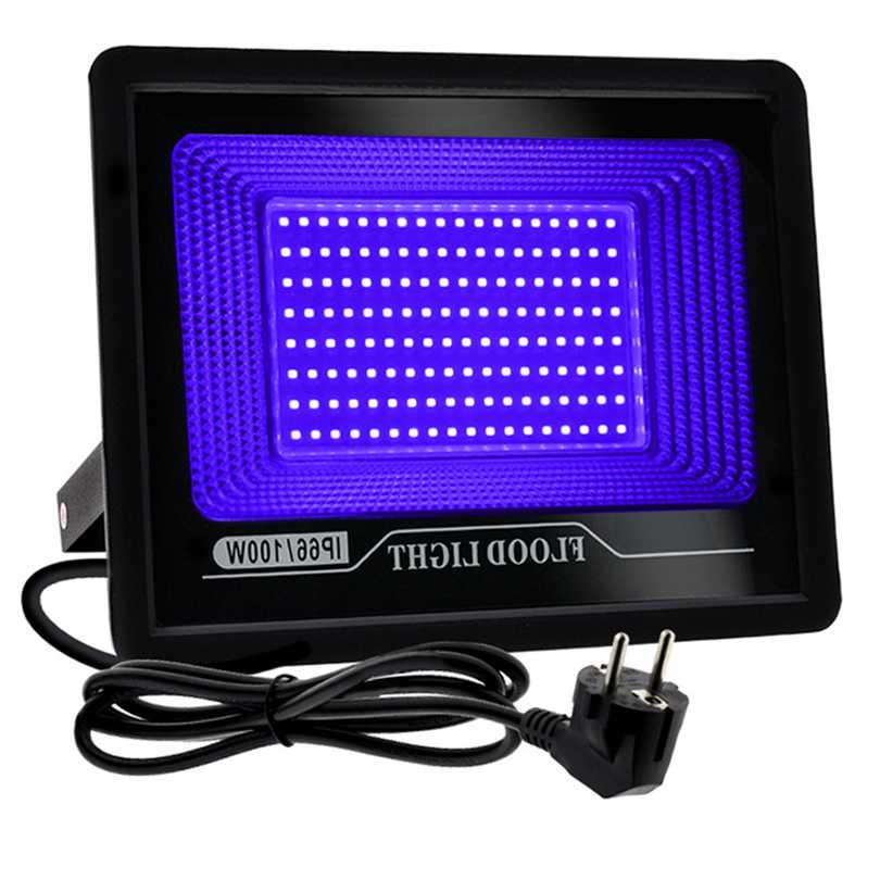 Tanio 100W LED czarny lekki wodoodporny UV Blacklight światło halo…