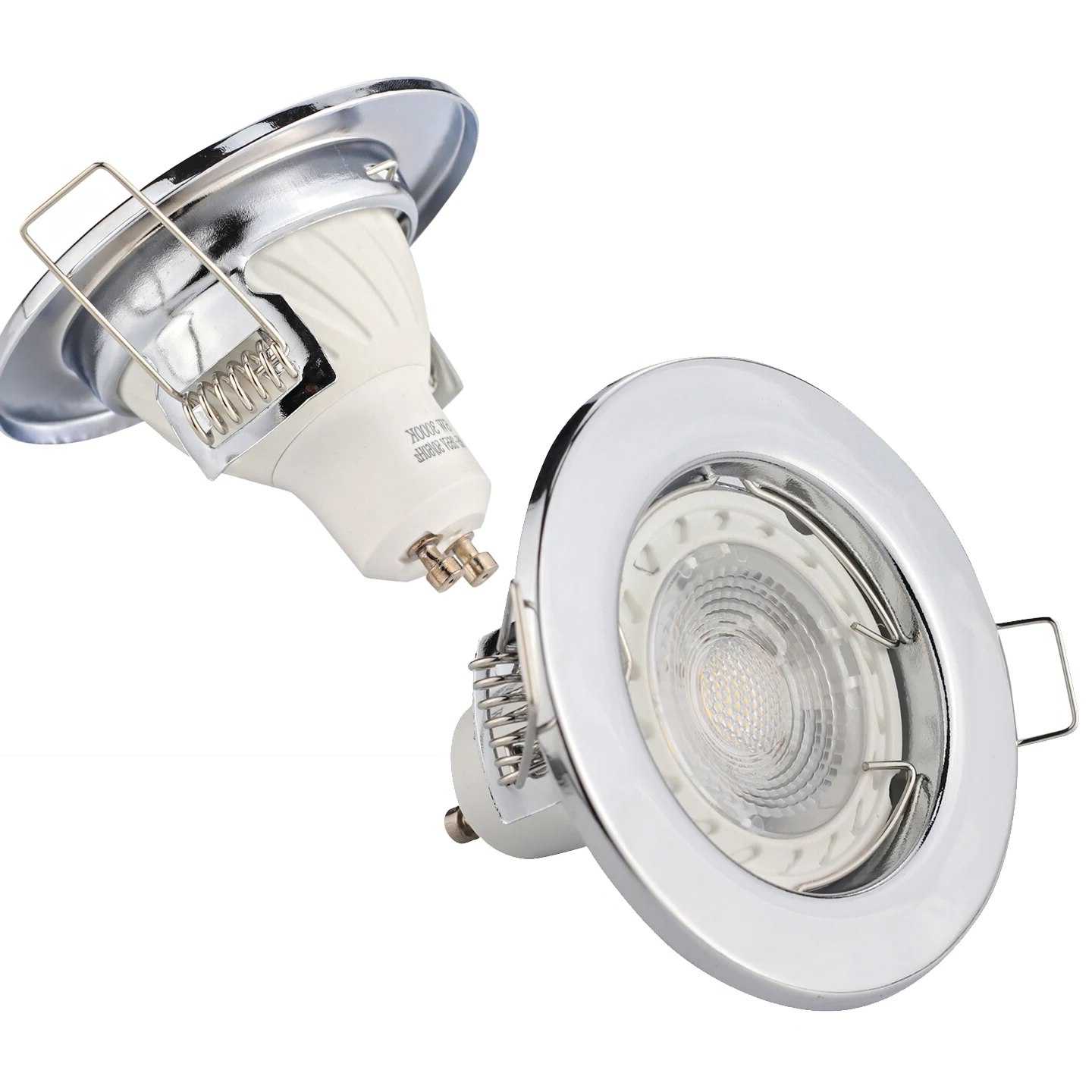 Tanio 6pcs Recessed Led Lamp Downlight Holder Round Ceiling Light … sklep