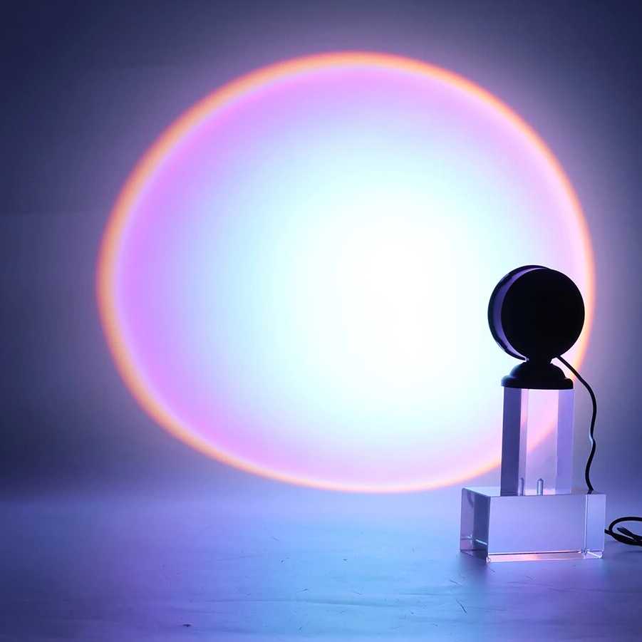 Tanio Mini USB Sunset lampa Led projektor do oświetlenia nocnego p… sklep