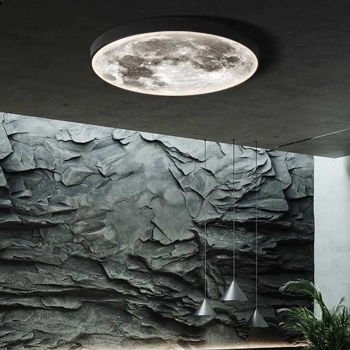 Tanio Żyrandol księżyc 48W ściemniania Led lampa sufitowa księżyc … sklep