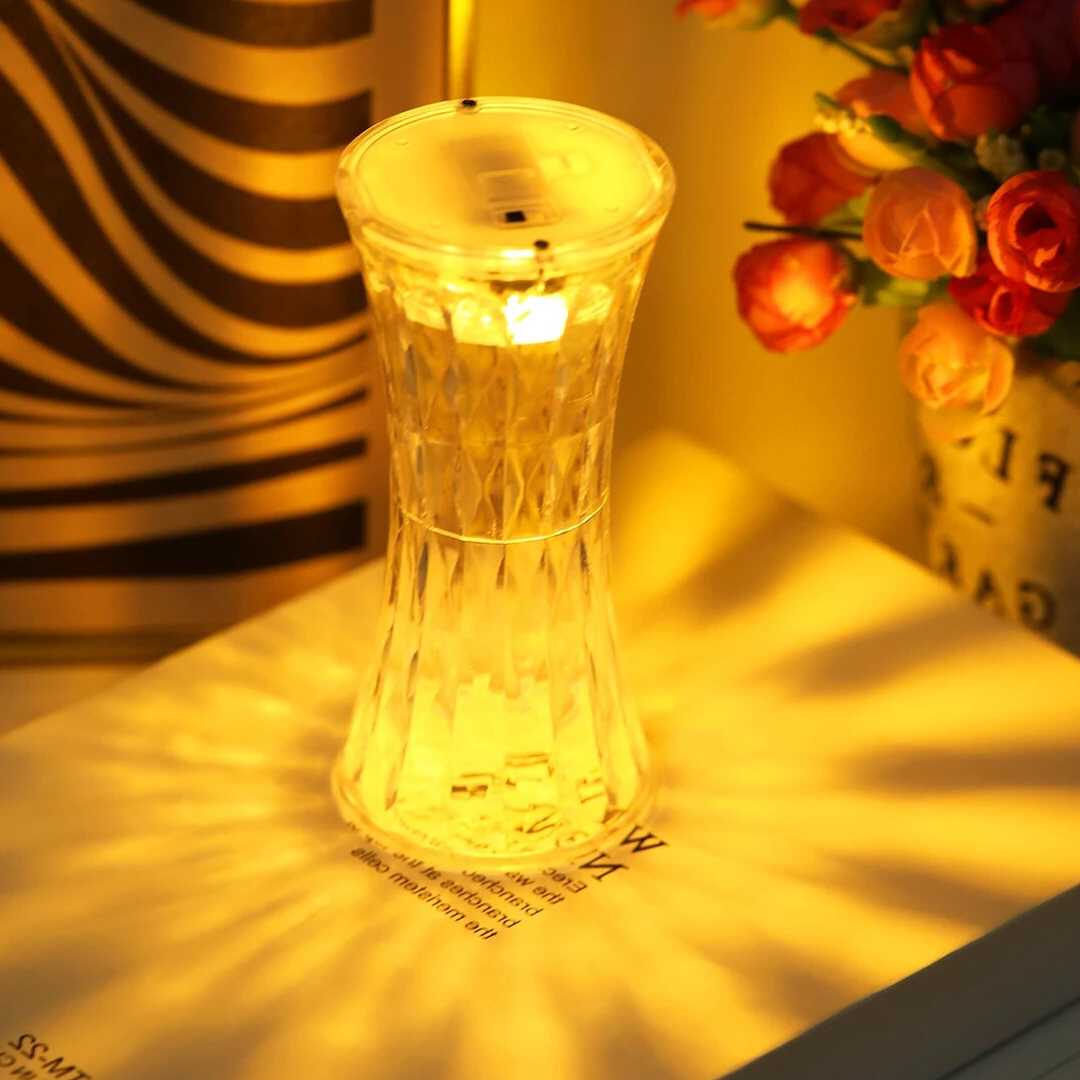 Tanio Diamentowa lampka nocna kryształowa lampa stołowa zasilanie … sklep