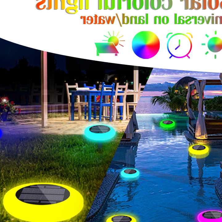 Tanio LED Solar Water Float Lights Outdoor kolorowe wodoodporne la…