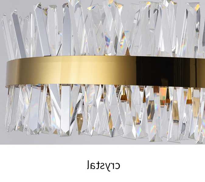 Tanio JMZM nowoczesna kryształowa chromowana lampa wisząca kryty L… sklep