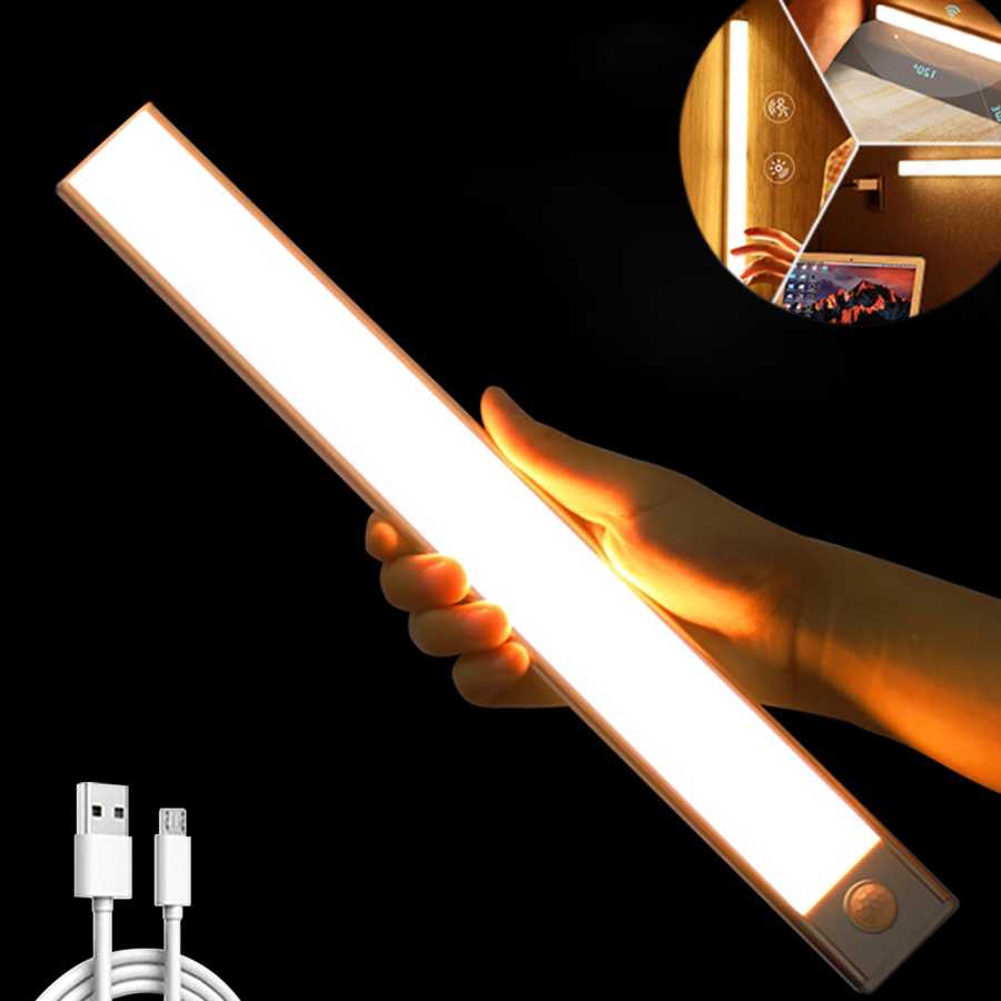 Tanio Lampka nocna LED kuchnia lampka nocna USB szafka Ultra cienk… sklep