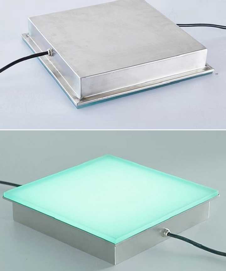 Tanio Płytki LED RGB 300x300mm wodoodporne z czujnikiem - oświetle…