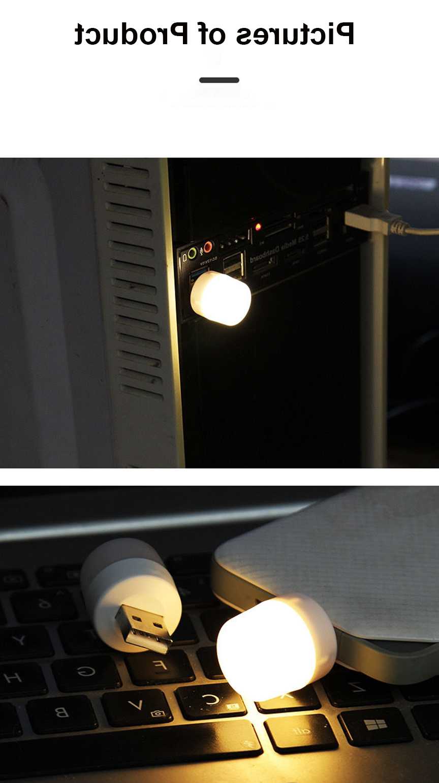 Lampa Mini USB Plug przenośna lampka nocna LED mała okrągła …
