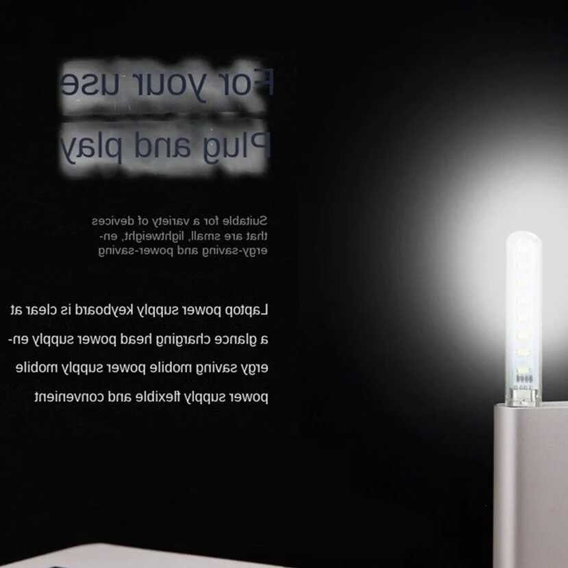 Tanio Phlanp 8LEDs USB 5V wejście zasilania LED noc oświetlenie bi… sklep