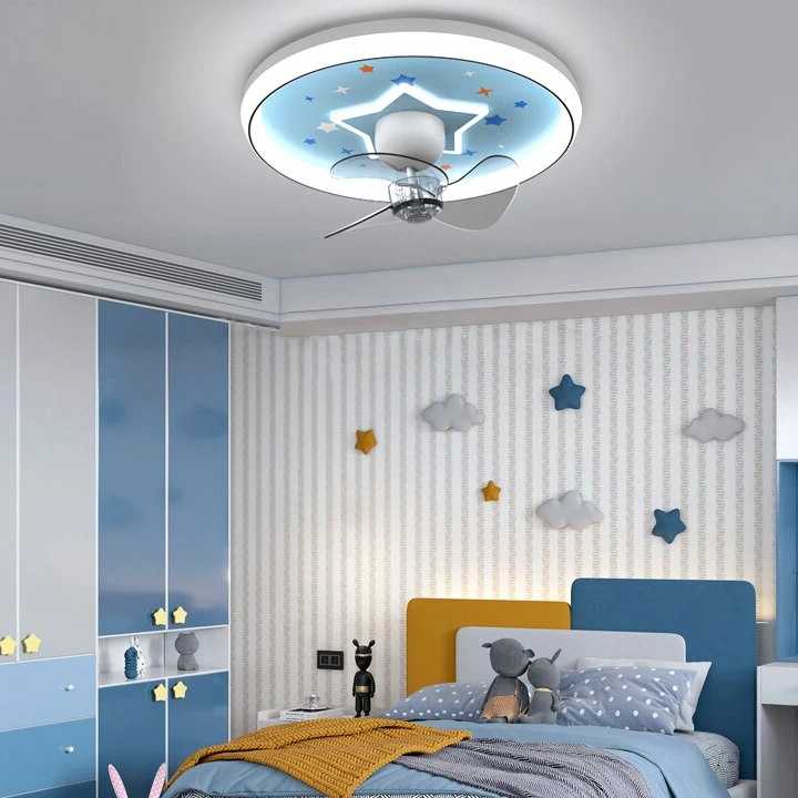 Tanio Nordic dekoracja sypialni oświetlenie led do pokoju wentylat… sklep