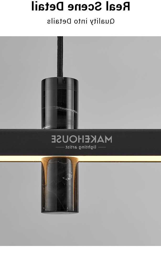 LED żyrandol marmurowy - nowoczesny wystrój pokoju i biura…