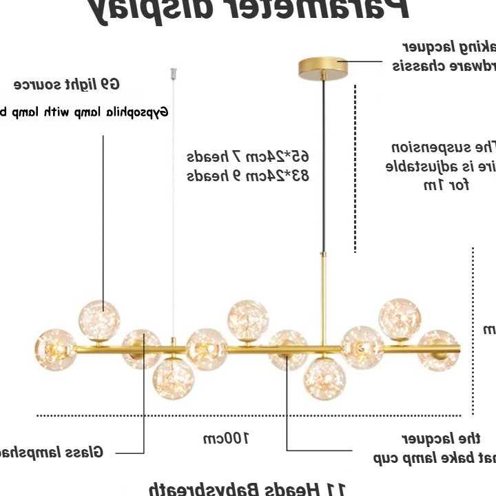Tanio Lampy wiszące LED Nordic magiczna fasola szklana kula G9 świ… sklep