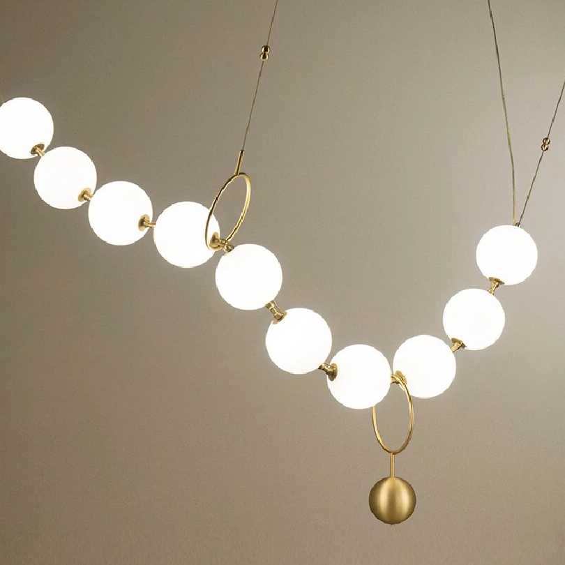Tanio Nowoczesny żyrandol LED salon podwieszany oświetlenie loft d…