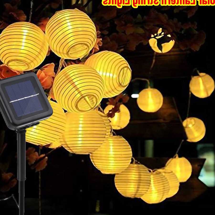 Tanio Wodoodporny Solar/zasilanie bateryjne latarnia łańcuchy świe…