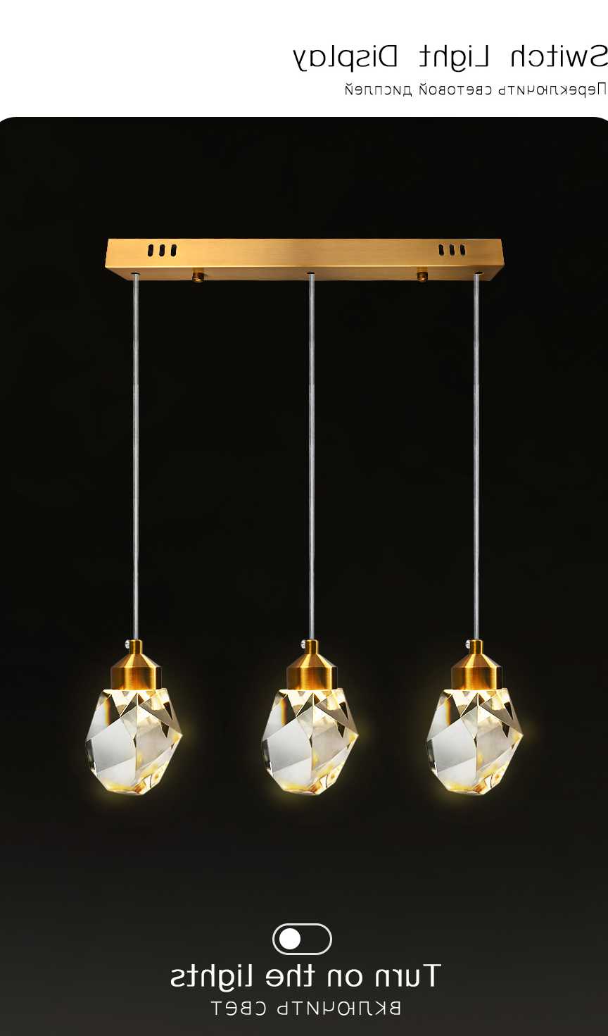 Tanie Lampa wisząca Iralan LED kryształowa w stylu nordyckim - dek… sklep internetowy
