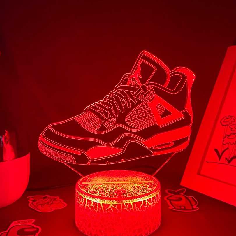 Tanio Trampki 3D Neon LED - lampki nocne i dekoracje dla fanów Ota… sklep