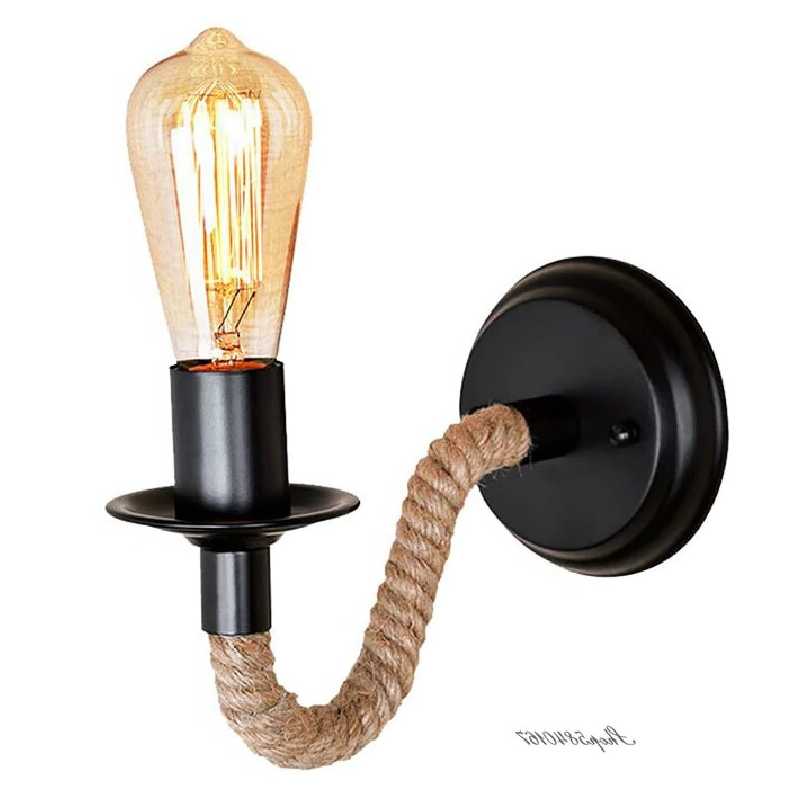 Tanio W stylu Vintage kinkiety lampy przytwierdzone do ściany ręcz… sklep