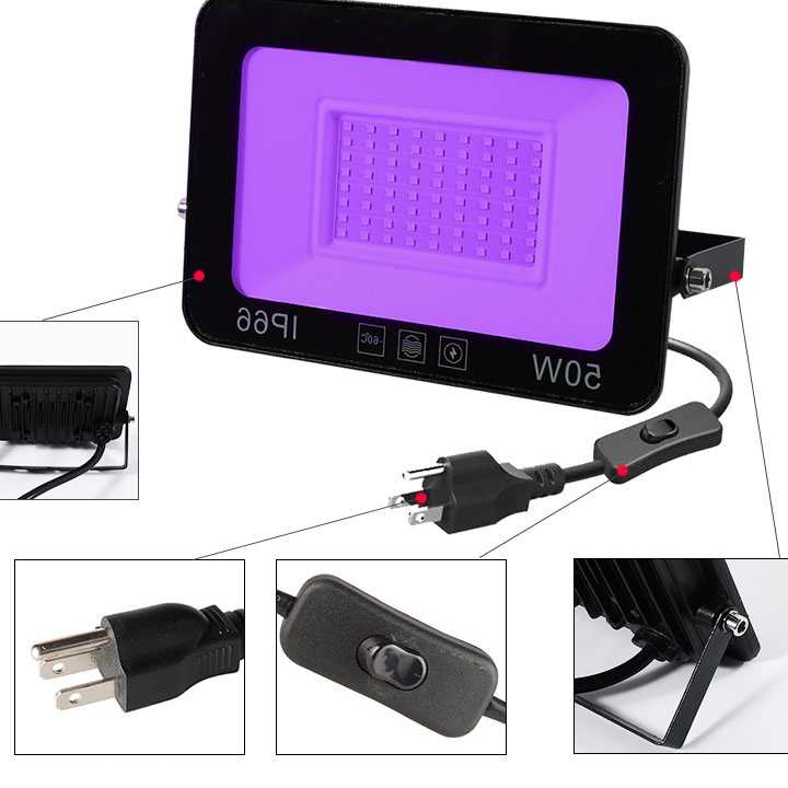 50W 100W UV światło halogenowe AC 220V zewnętrzny projektor …