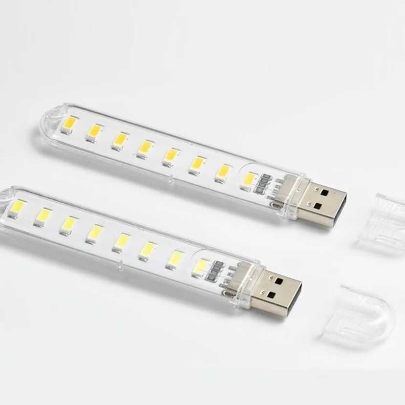 Tanio Phlanp 8LEDs USB 5V wejście zasilania LED noc oświetlenie bi… sklep