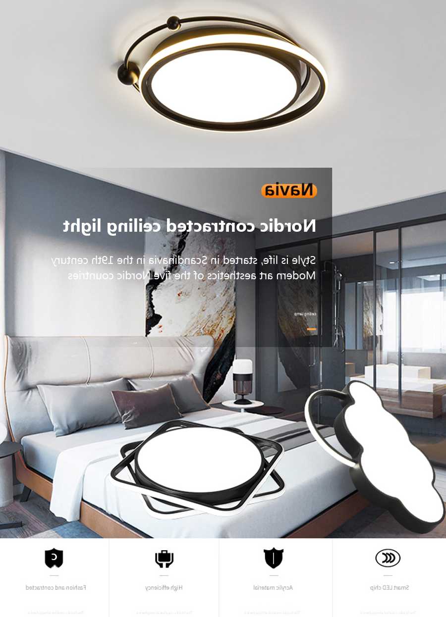 Nowoczesna prosta lampa sufitowa LED luksusowe światło do sy…