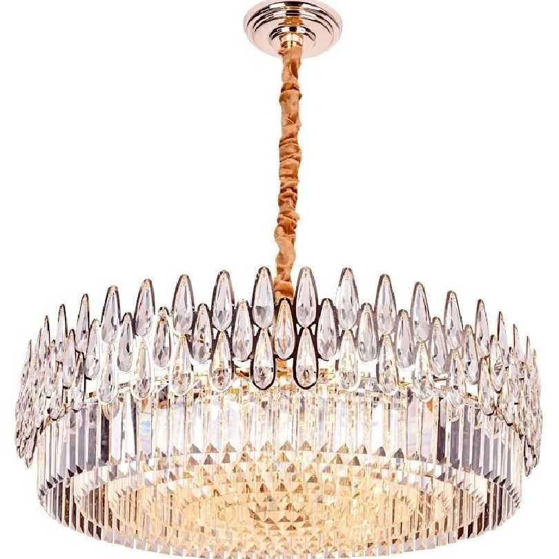 Tanio Kryształowy żyrandol Lustre Hanglamp - elegancka lampa wiszą… sklep