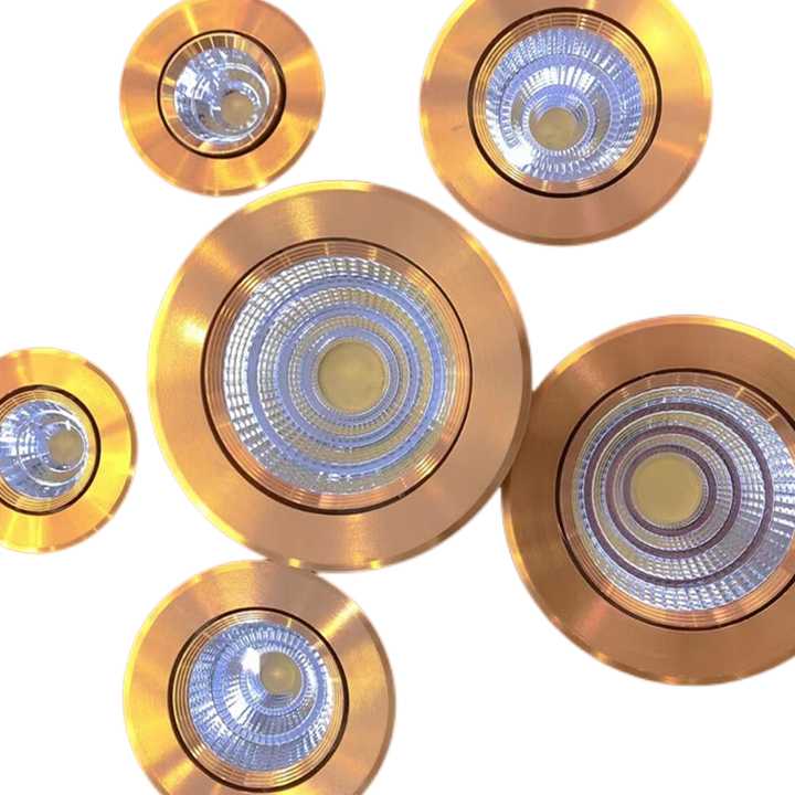 Opinie Lampka sufitowa LED ściemnialna Złoty AC90V-260V 5W-20W, kry… sklep online