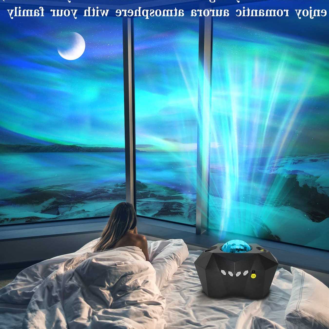 Tanio Projektor LED Aurora Galaxy - lampa projektora światła półno… sklep