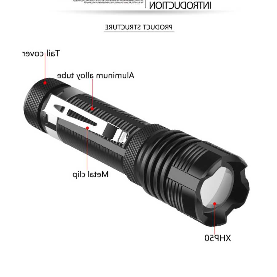 Tanio XHP50 LED przenośny teleskopowy latarka z zoomem o wysokiej … sklep