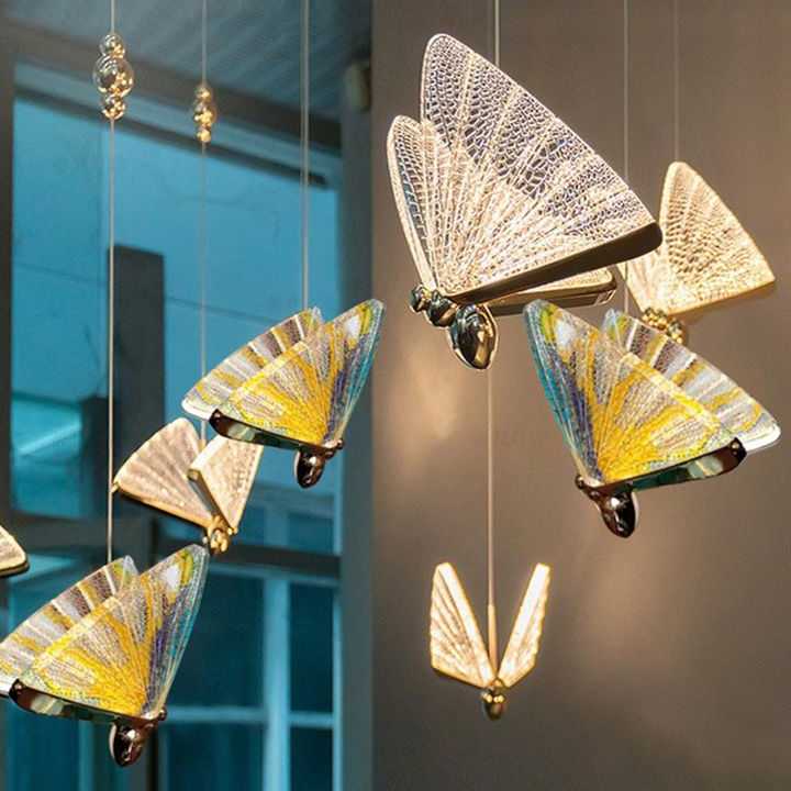 Tanio Nowoczesne lampy wiszące LED sypialnia Metal + akrylowe lamp… sklep