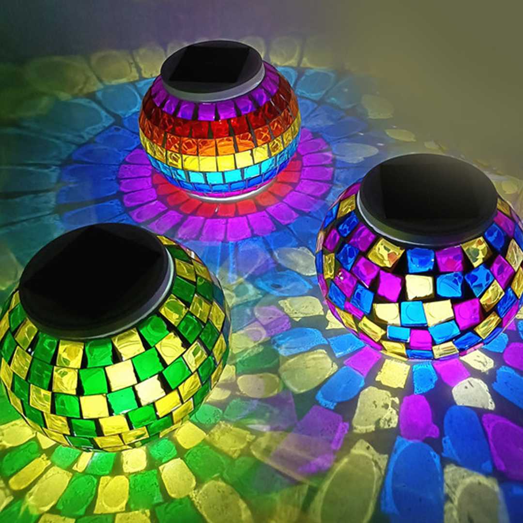 Tanio Ogrodowe zewnętrzne solarne lampy LED RGB wielokolorowe oświ…