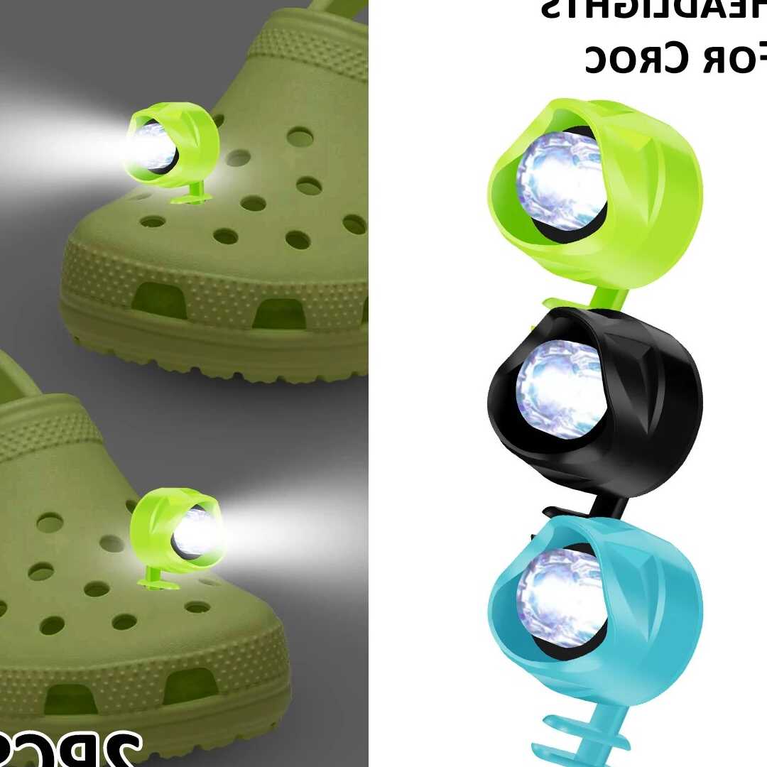 Tanio 2 sztuk chodaki światła IPX5 wodoodporna dziura buty światła…
