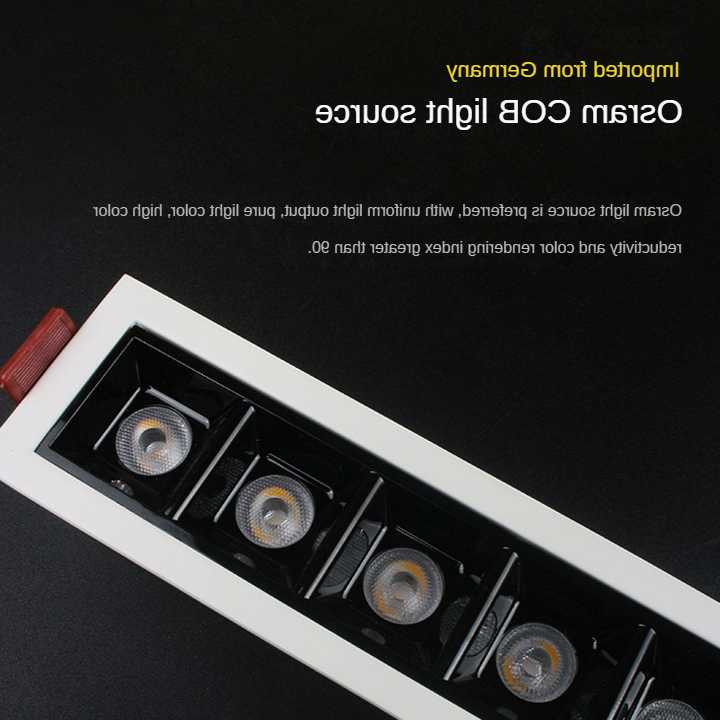 Opinie Linia LED z reflektorami punktowymi i przeciwodblaskową krat… sklep online