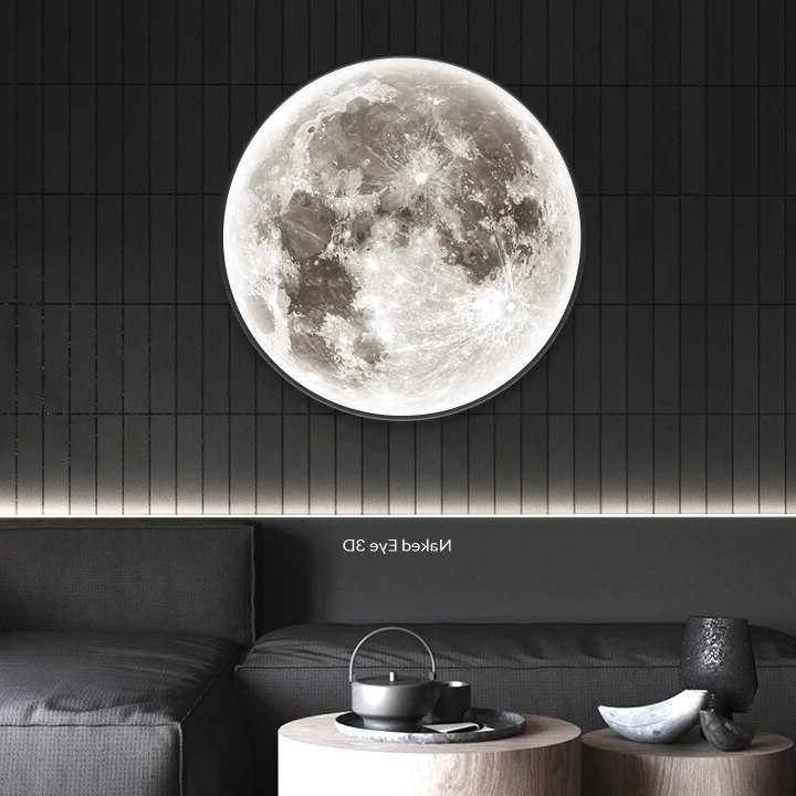 Tanio Żyrandol księżyc 48W ściemniania Led lampa sufitowa księżyc … sklep