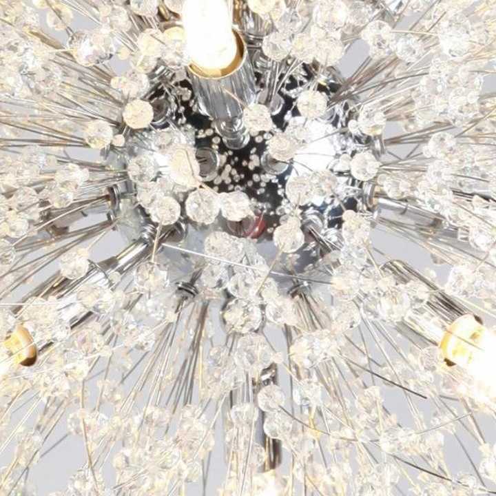 Tanio Nowoczesne kryształy dmuchawiec oświetlenie ledowe żyrandol … sklep