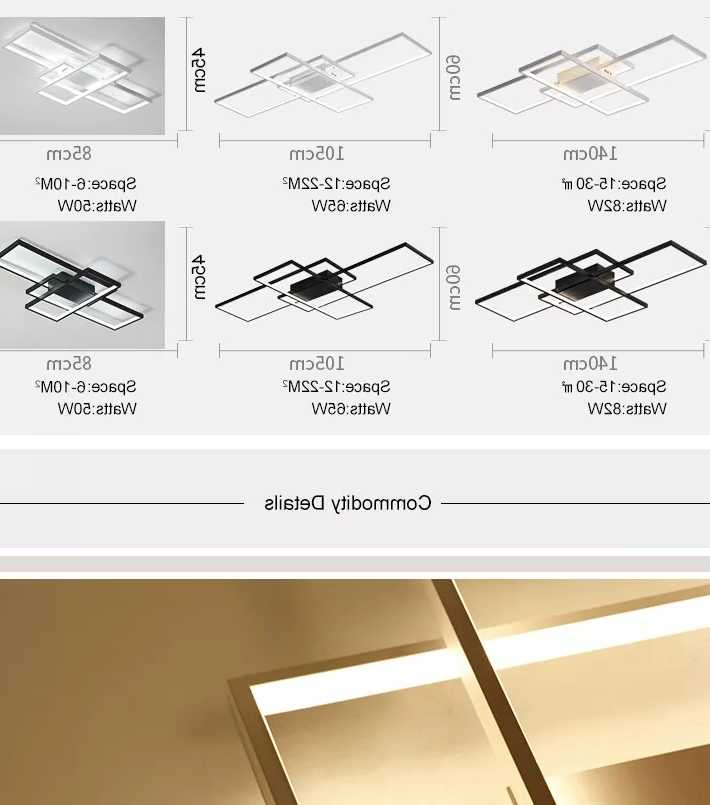 Opinie Lampa sufitowa LED kryty salon jadalnia badania dekoracje do… sklep online
