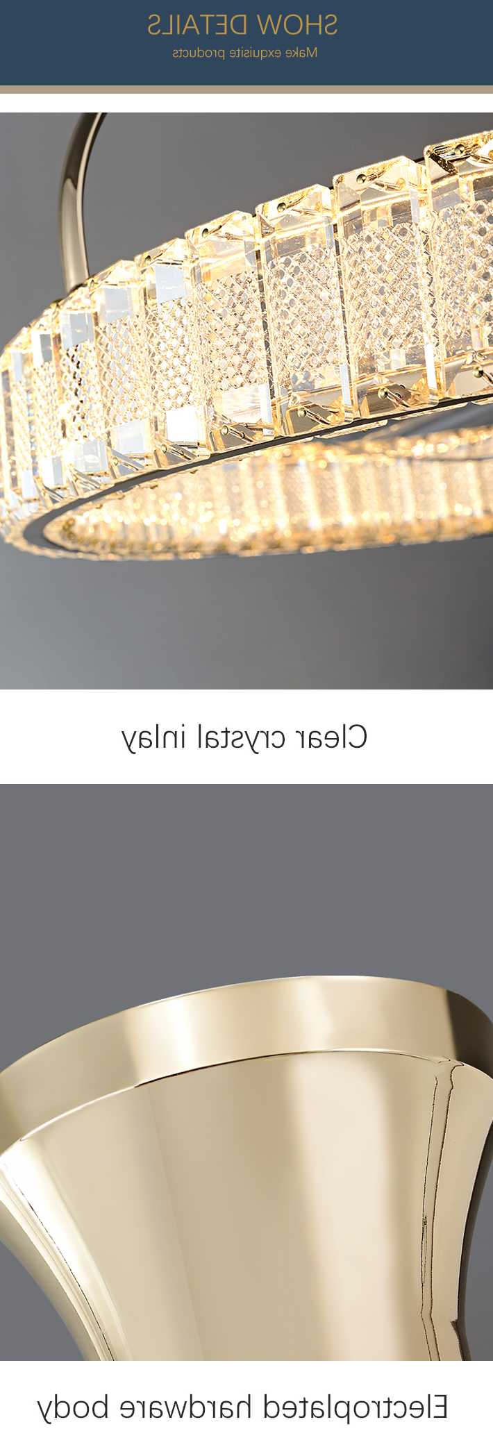 Tanie Luksusowy kryształ odwracalny wentylator sufitowy światła z … sklep internetowy