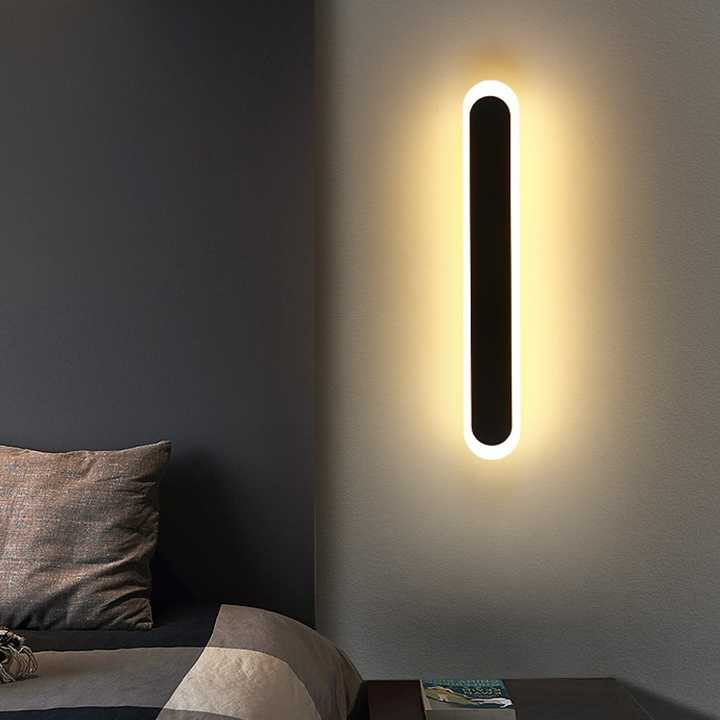 Tanio Nowoczesny minimalistyczny długi taśmy Led lampy ścienne dla… sklep