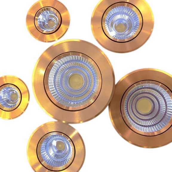 Tanio Lampka sufitowa LED ściemnialna Złoty AC90V-260V 5W-20W, kry… sklep