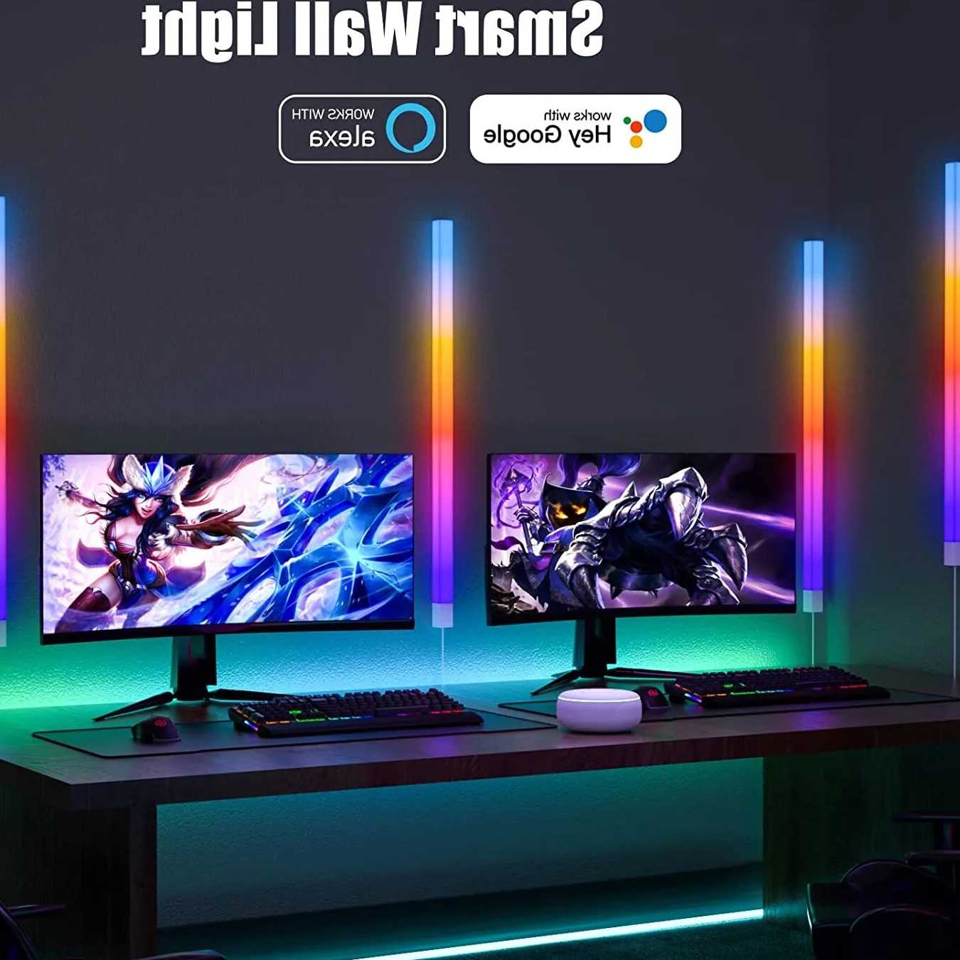 Tanie Smart RGB LED lampki ścienne z Wifi i Alexa/Google do dekora… sklep internetowy